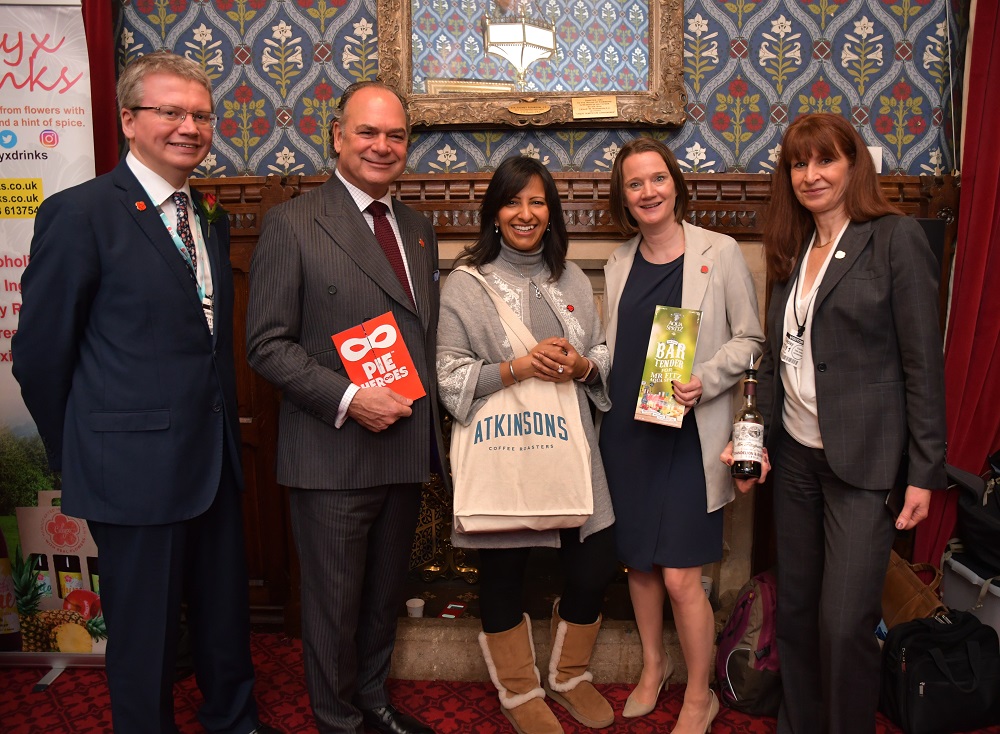 Lancashire County Councillor Michael Green, Tony Attard OBE (Chair of the Board of Marketing Lancashire), Ranvi Singh (Lancashire Ambassador), Rachel McQueen (Chief Executive of Marketing Lancashire) and Angie Ridgwell (Chief Executive of Lancashire County Council)