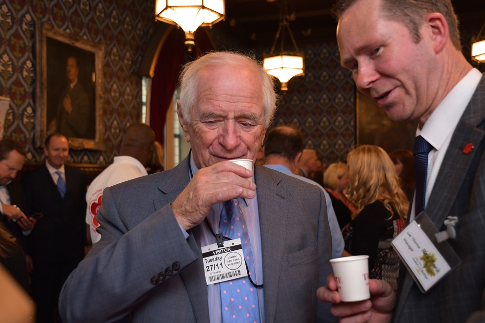 Johnny Ball (President of Lancastrians in London) and Lee Thorne (Red Bank Cider)