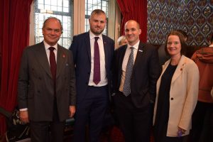 Tony Attard OBE (Chair of the Board of Marketing Lancashire), Andrew Stephenson MP, Jake Berry MP and Minister for The Northern Powerhouse and Rachel McQueen (Chief Executive of Marketing Lancashire)