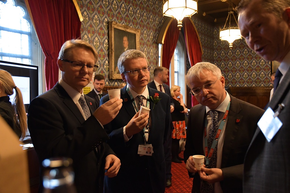 David Morris MP, Lancashire County Councillor Michael Green and Mark Menzies MP