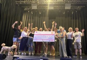 Burnley Culture Makers with the cheque from Esmée Fairbairn Foundation
